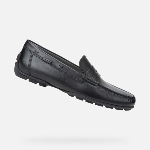 Geox Moner 2fit Loafer Cipő Férfi Fekete | ZXUO-70925