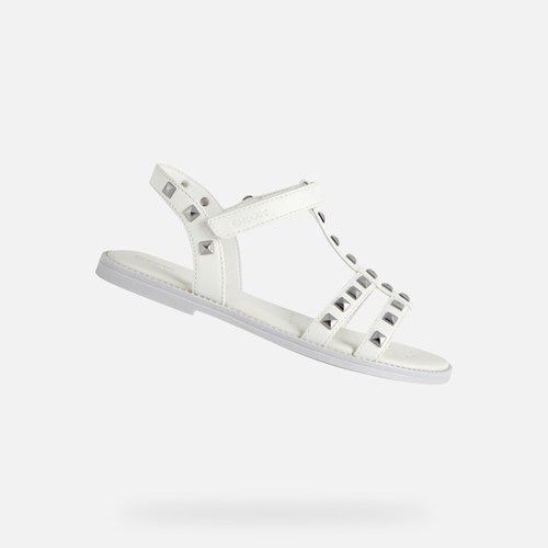 Geox Sandal Karly Szandál Lány Fehér | AKDF-02195