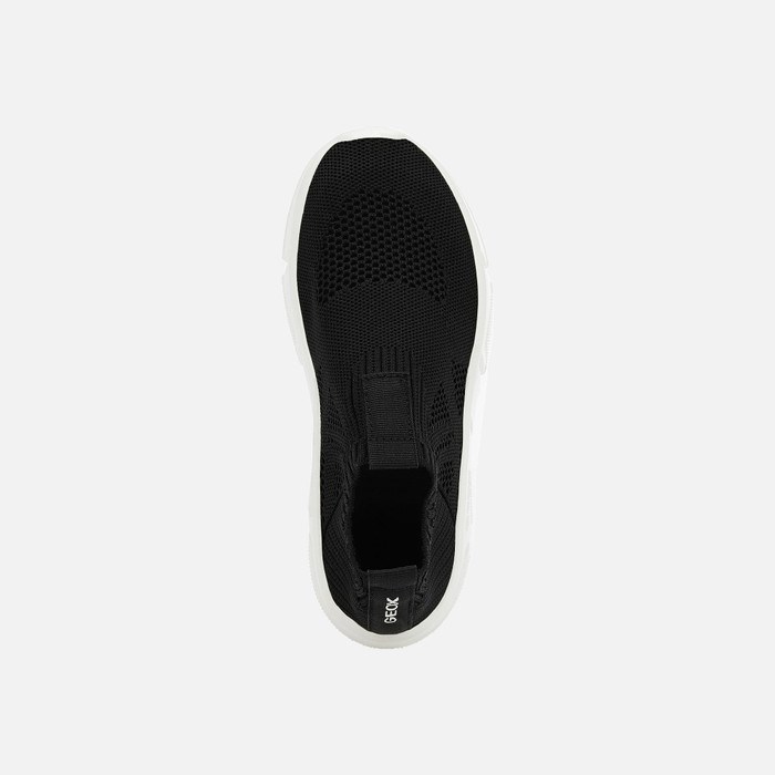 Geox Aril Slip On Fiú Fekete | JGUR-78216