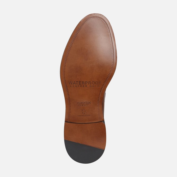 Geox Artenova Loafer Cipő Férfi Cognac | PZTD-20157