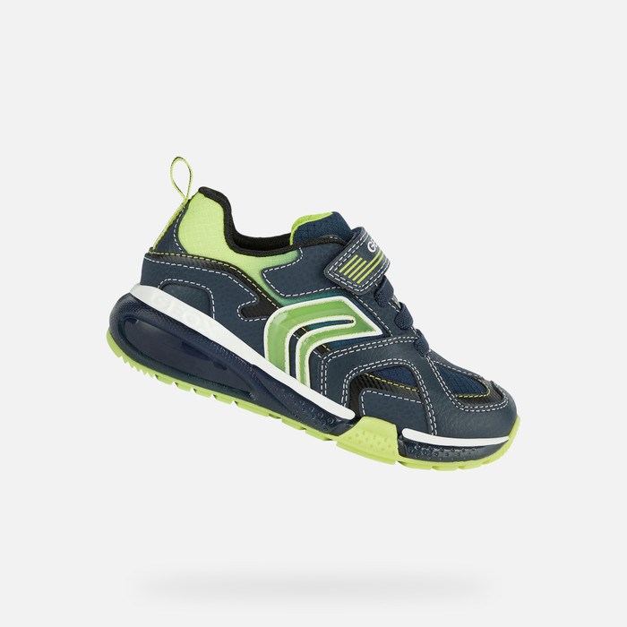 Geox Bayonyc Light-up Shoes Fiú Sötétkék | HWZQ-15763