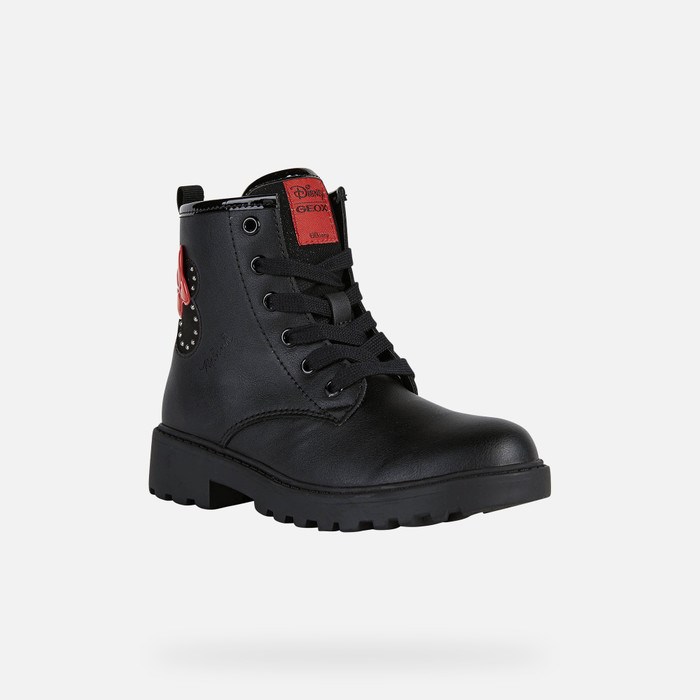 Geox Casey Mid-calf Boots Lány Fekete | ECKV-16085