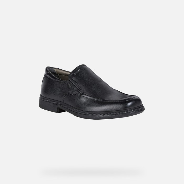 Geox Federico Loafer Cipő Fiú Fekete | PLFX-92873