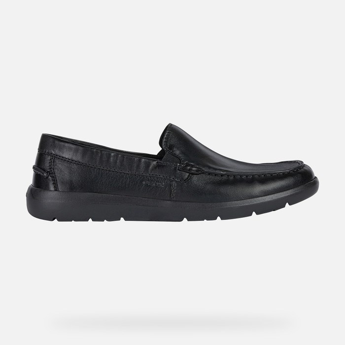 Geox Leitan Loafer Cipő Férfi Fekete | SLBA-96714