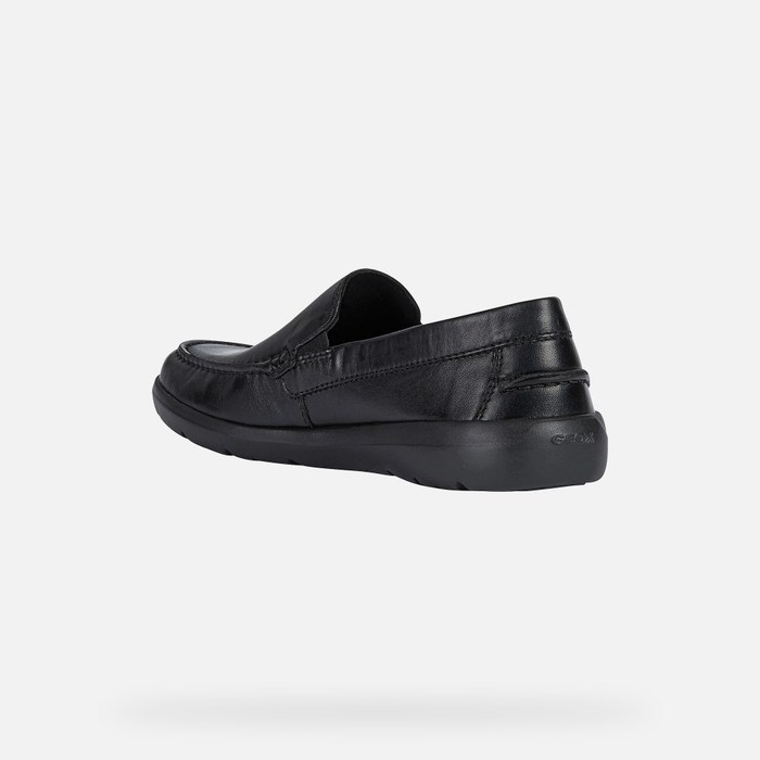 Geox Leitan Loafer Cipő Férfi Fekete | SLBA-96714