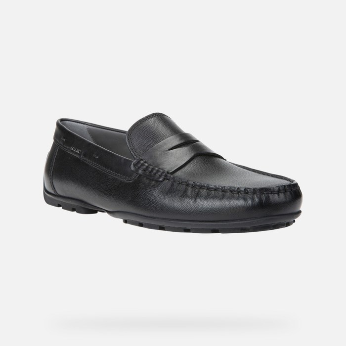 Geox Moner 2fit Loafer Cipő Férfi Fekete | ZXUO-70925