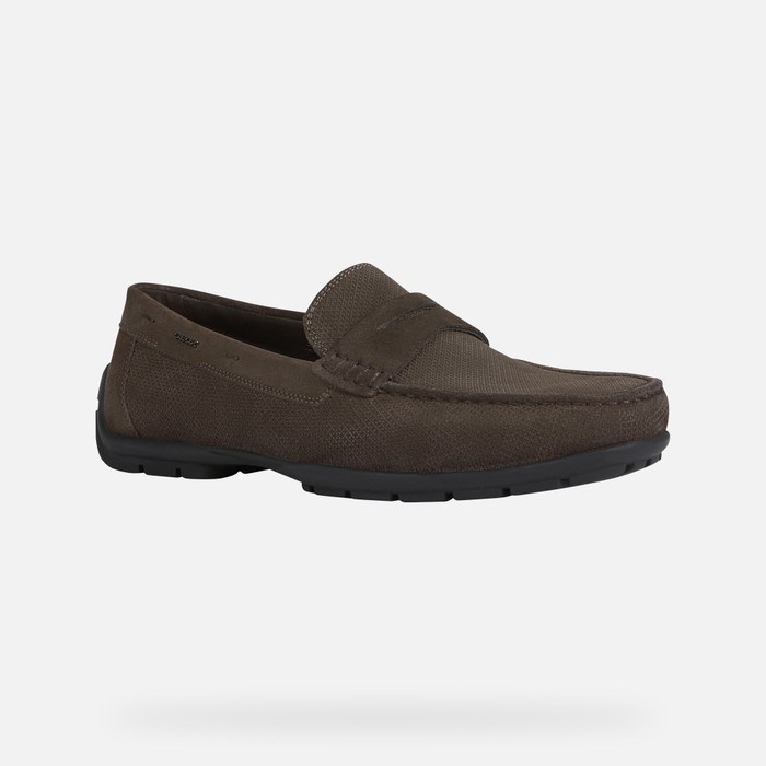 Geox Moner W 2fit Loafer Cipő Férfi Sötétbarna | JLKO-75248