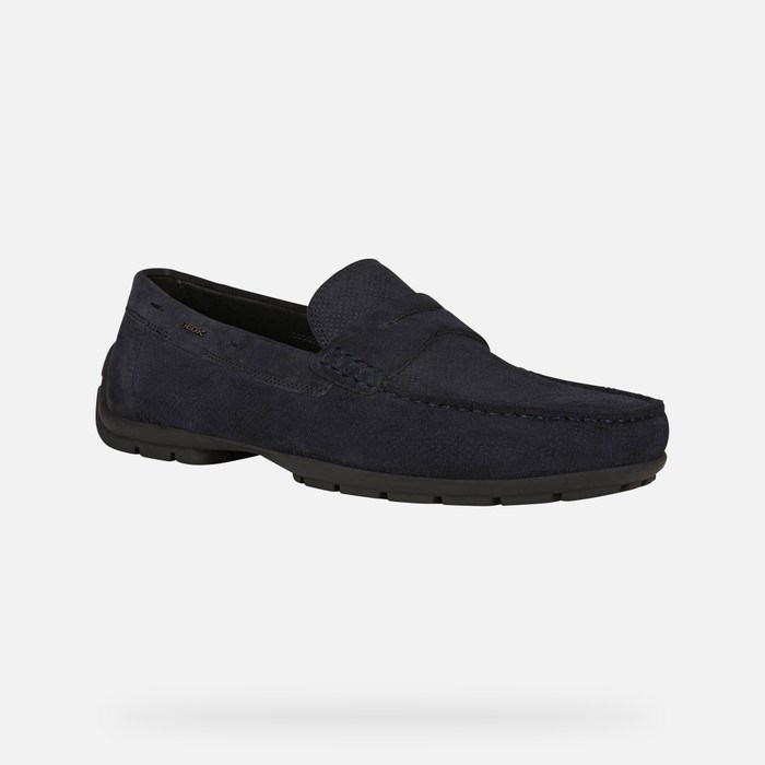 Geox Moner W 2fit Loafer Cipő Férfi Sötétkék | LQUV-05812