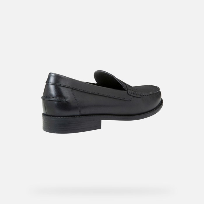 Geox New Damon Loafer Cipő Férfi Fekete | TIJK-34012