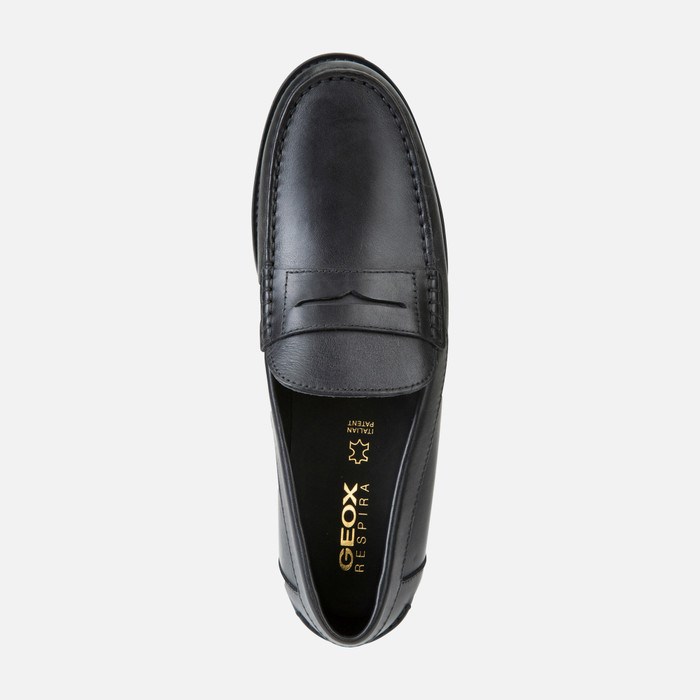 Geox New Damon Loafer Cipő Férfi Fekete | TIJK-34012