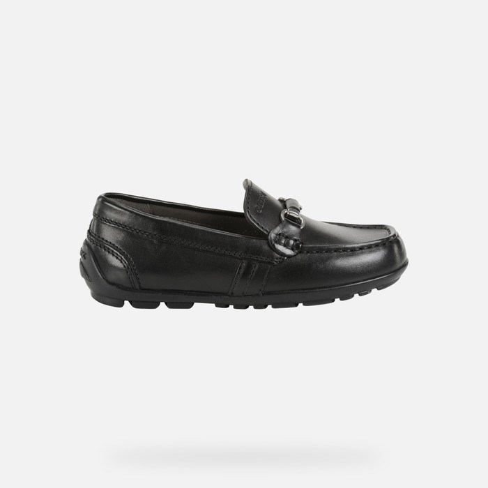 Geox New Fast Loafer Cipő Fiú Fekete | IQCH-15236