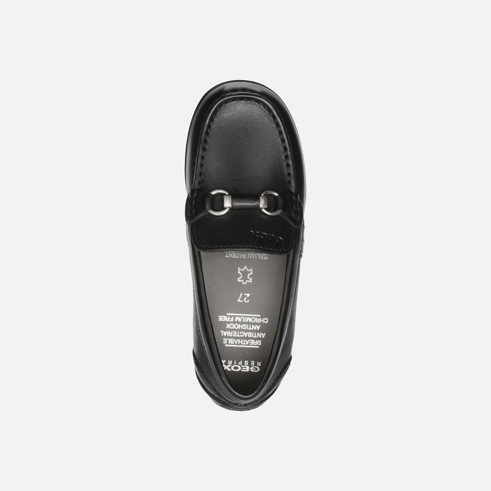 Geox New Fast Loafer Cipő Fiú Fekete | IQCH-15236