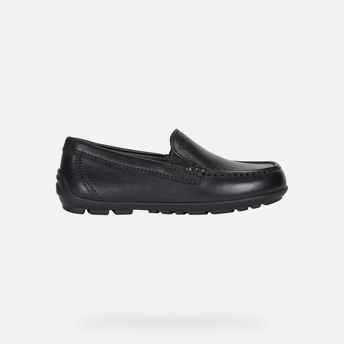 Geox New Fast Loafer Cipő Fiú Fekete | KSYP-35876