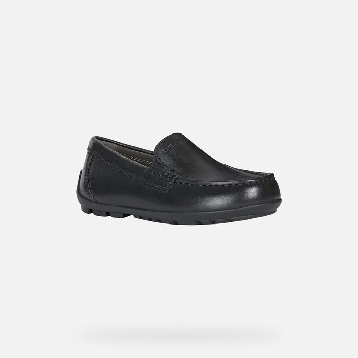 Geox New Fast Loafer Cipő Fiú Fekete | KSYP-35876