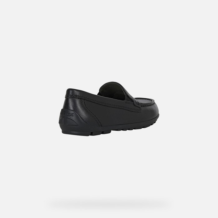 Geox New Fast Loafer Cipő Fiú Fekete | KSYP-35876