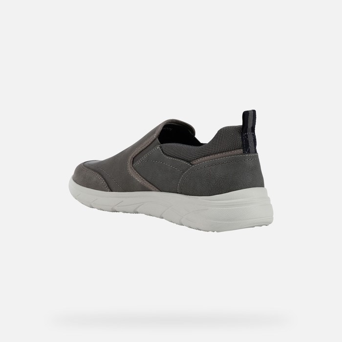 Geox Portello Slip On Férfi Szürke | IDPU-43627