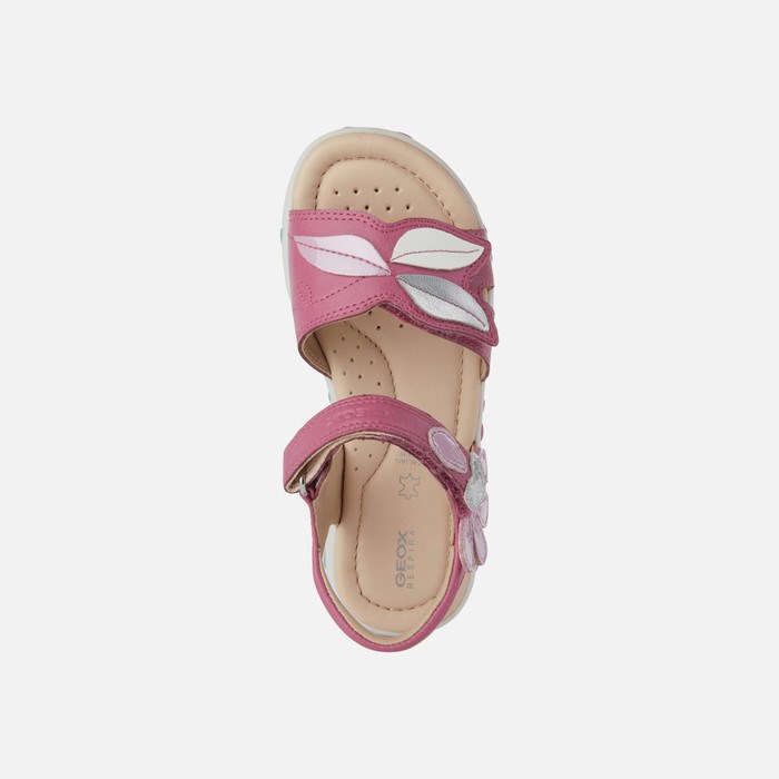 Geox Sandal Haiti Szandál Lány Fukszia Rózsaszín | QMWY-75931