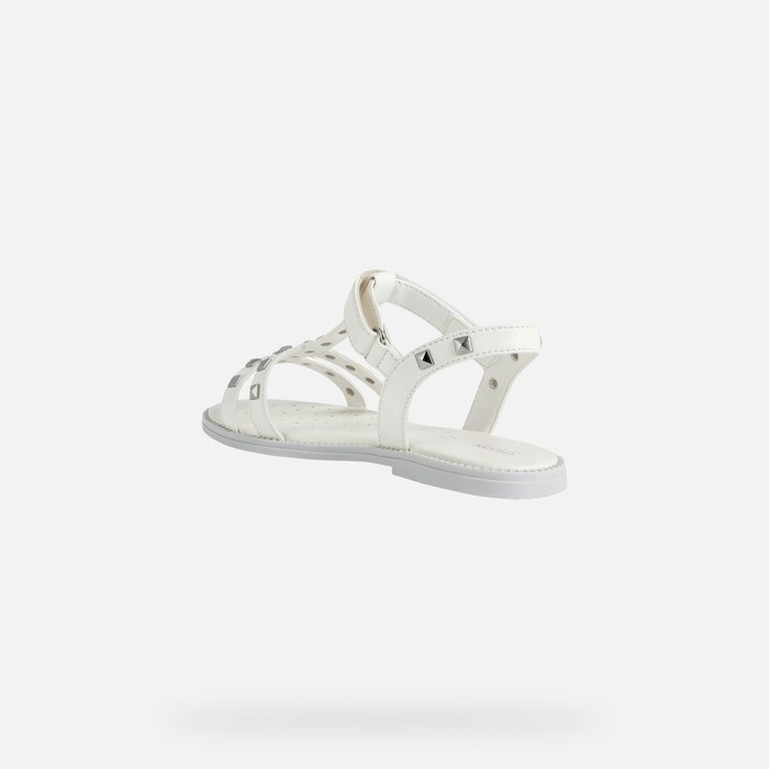 Geox Sandal Karly Szandál Lány Fehér | AKDF-02195