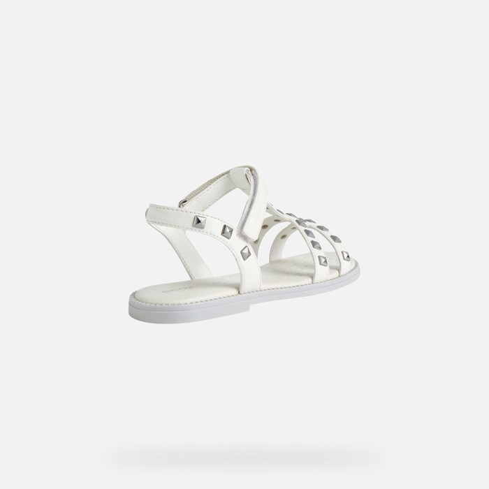 Geox Sandal Karly Szandál Lány Fehér | AKDF-02195