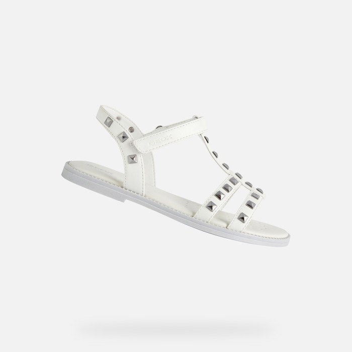 Geox Sandal Karly Szandál Lány Fehér | AKDF-02195