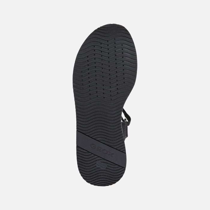 Geox Sandal Kency Szandál Női Fekete | ANIV-96302