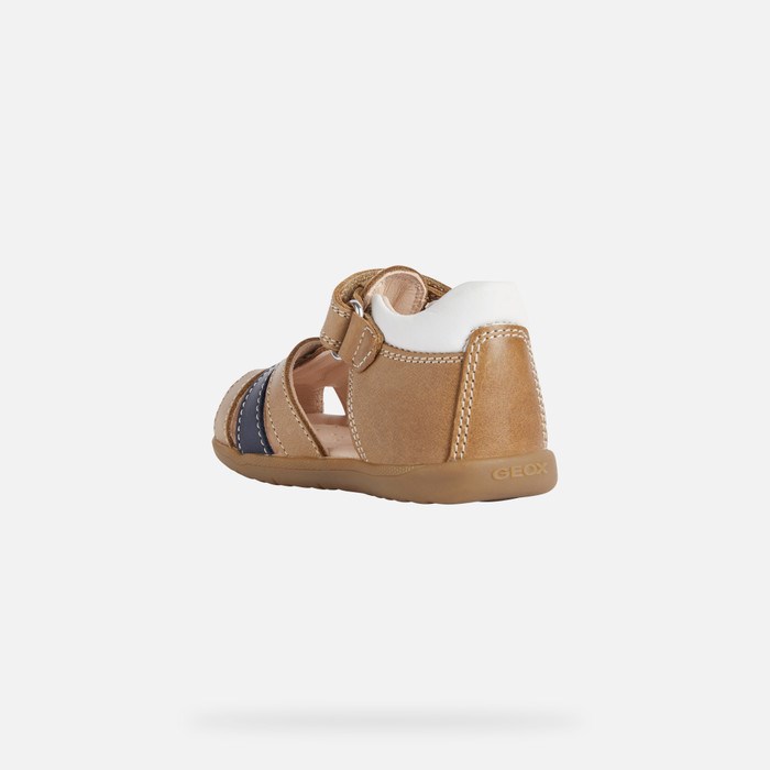 Geox Sandal Macchia First Steps Baba Caramel | CGRA-60328