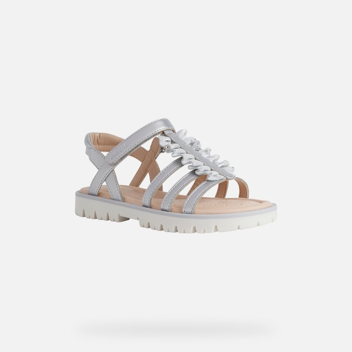 Geox Sandal Starblush Szandál Lány Titán | ZULR-23856