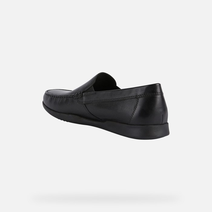 Geox Sile 2 Fit Loafer Cipő Férfi Fekete | QVRU-39027