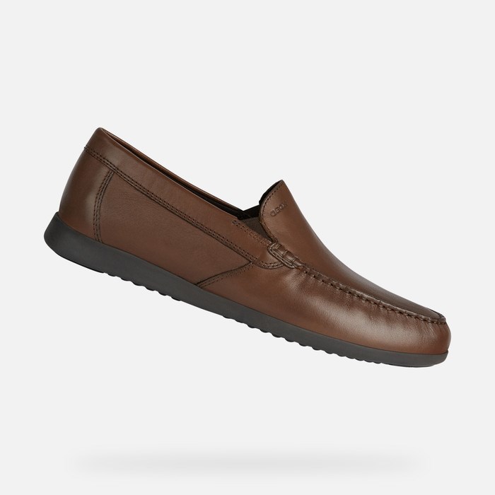 Geox Sile 2 Fit Loafer Cipő Férfi Világos Barna | XZOY-71209