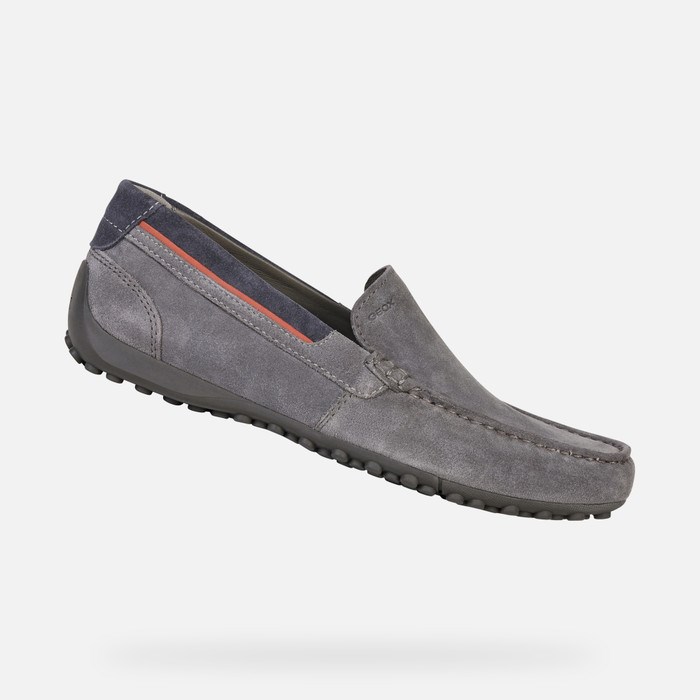 Geox Snake Loafer Cipő Férfi Szürke | PIDT-25497