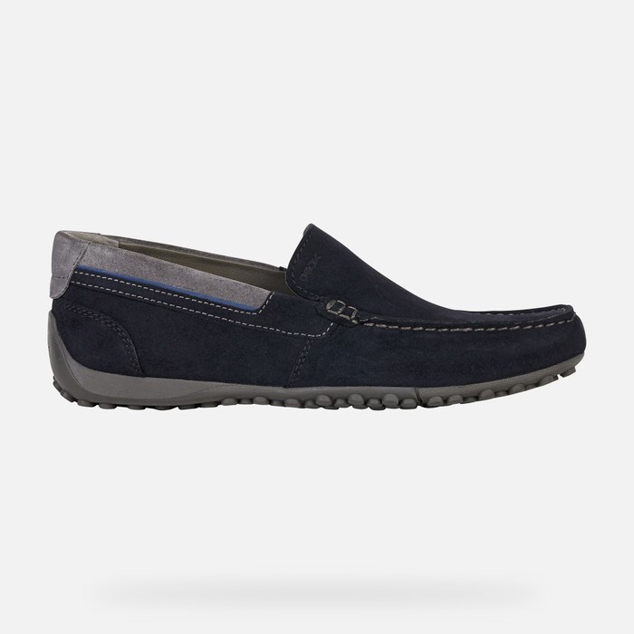 Geox Snake Loafer Cipő Férfi Sötétkék | DBTY-27658