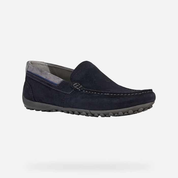 Geox Snake Loafer Cipő Férfi Sötétkék | DBTY-27658