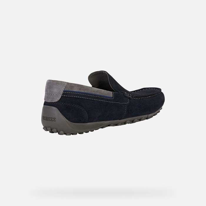 Geox Snake Loafer Cipő Férfi Sötétkék | DBTY-27658