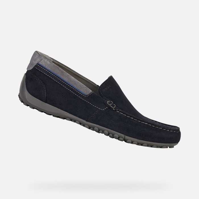 Geox Snake Loafer Cipő Férfi Sötétkék | DBTY-27658