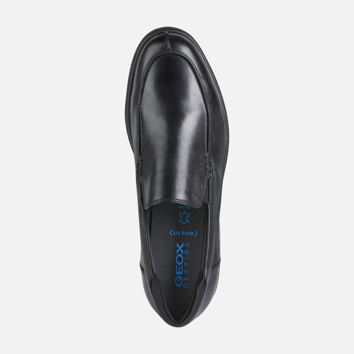 Geox Spherica Ec11 Széles Cipő Loafer Cipő Férfi Fekete | YRWA-73860