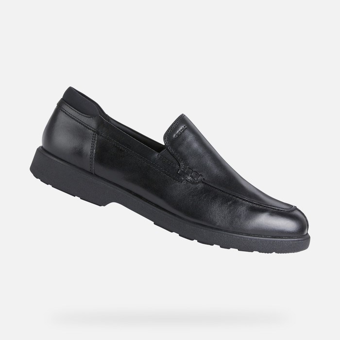 Geox Spherica Ec11 Széles Cipő Loafer Cipő Férfi Fekete | YRWA-73860