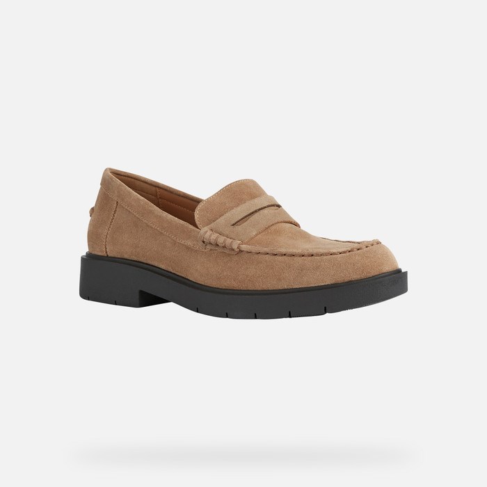 Geox Spherica Ec1 Loafer Cipő Női Caramel | QZWP-41782