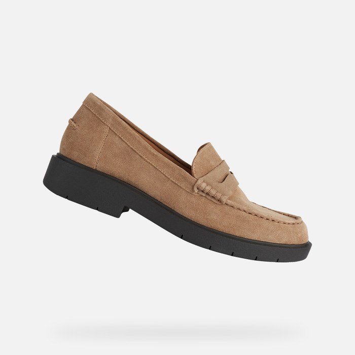 Geox Spherica Ec1 Loafer Cipő Női Caramel | QZWP-41782