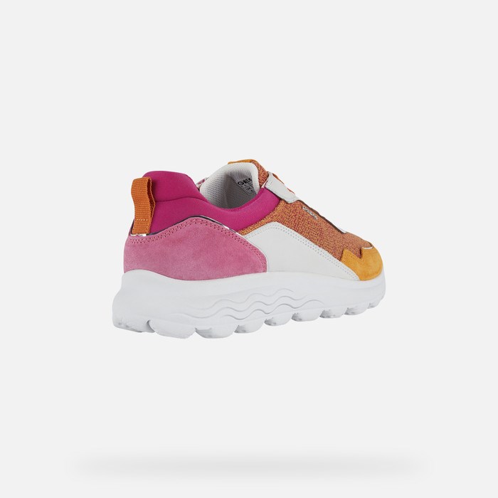 Geox Spherica Slip On Női Narancssárga Fukszia | VXSH-15364