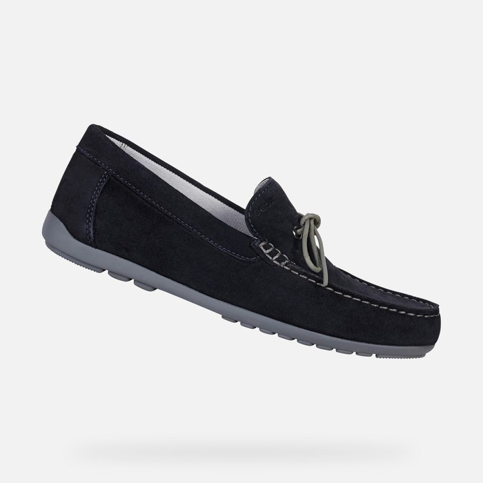 Geox Tivoli Loafer Cipő Férfi Sötétkék | GIUX-02943